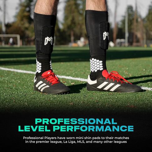 Mini Shin Guards Soccer – Built in Mini Shin Pad Sleeves for Mens, Women, Teens – Small Shin Guards, Perfect for High Level Players - Lightweight, Breathable in Kuwait