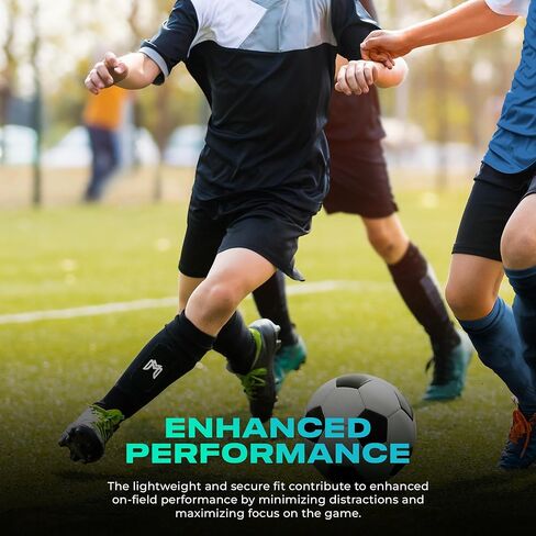 Mini Shin Guards Soccer – Built in Mini Shin Pad Sleeves for Mens, Women, Teens – Small Shin Guards, Perfect for High Level Players - Lightweight, Breathable in Kuwait