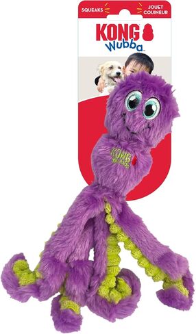 KONG Wubba Octopus Tug and Fetch Squeak Dog Toy Assorted Colors (Small) in Saudi Arabia