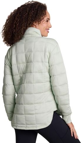 RBX Active Women's Jacket, Ultra Lightweight Full Zip Quilted Jacket with Pockets All Season Mock Neck Zip Up Sweatshirt in Saudi Arabia