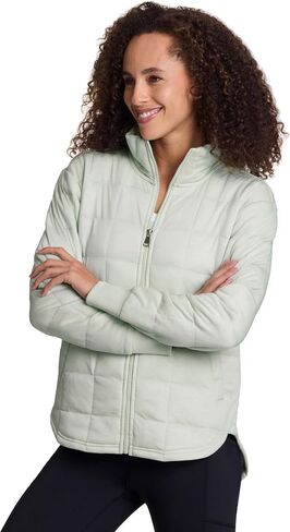 RBX Active Women's Jacket, Ultra Lightweight Full Zip Quilted Jacket with Pockets All Season Mock Neck Zip Up Sweatshirt in Saudi Arabia