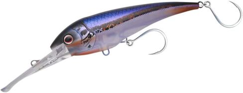 Nomad Design DTX Minnow 200 Patented Autotune System-Distressed Baitfish Swimming Action, Hydrospeed Belly Eyelet, Fast Trolling, BKK Diablo 5X Singles 11/0 Hooks, 200 SNK 8, 40ft, Nuclear Coral Trout in Saudi Arabia