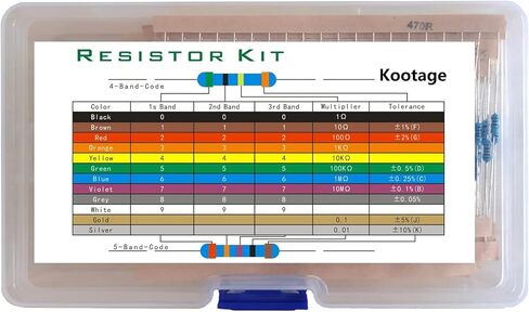 760 قطعة 38 قيمة 1/4 واط مجموعة المقاومات من 1 أوم إلى 1 متر أوم 1/4 واط 1% تسامح مجموعة مقاومات الأفلام المعدنية in Kuwait