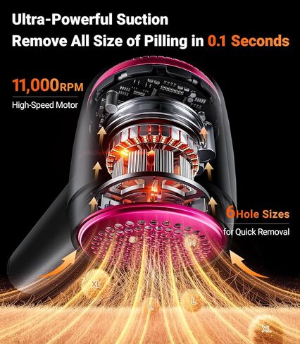 TORRAS Fabric Shaver Lint Remover, Rechargeable Electric 3-Speed Sweater Shaver Remove Fuzz, Pilling for Cashmere, Wool, Coat, Furniture, Clothes depiller with Replacement Blades, Pearl White in Kuwait