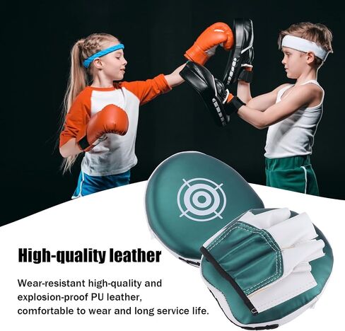 BORDSTRACT Mini Focus Mitts, PU Micro Boxing Pads, 1 Pcs Focus Punch Strike Shield, Hand Target Pads for Kickboxing, MMA, Muay Thai, Punching Target, Martial Arts Training(Green-Only 1pcs Not 1 Pair) in Saudi Arabia