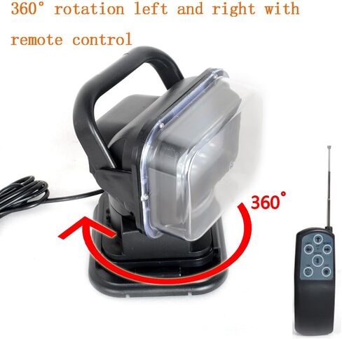 6 Inch 50w Led Search Light Remote Control 360 Degrees Rotating 9-32v with Magnetic Base Led Work Light Spot Led Driving Lights Fog Lights for Hunting Camping Offroad Truck Boat Fishing in Kuwait