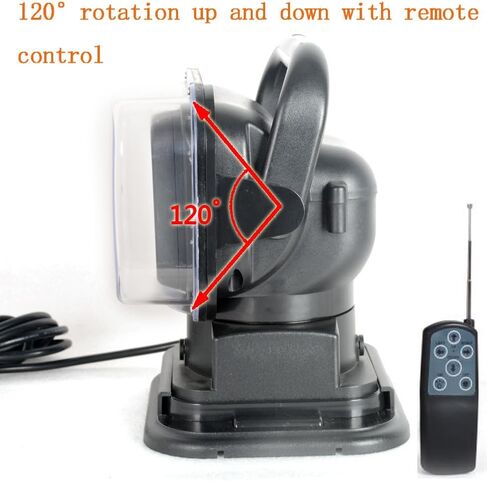 6 Inch 50w Led Search Light Remote Control 360 Degrees Rotating 9-32v with Magnetic Base Led Work Light Spot Led Driving Lights Fog Lights for Hunting Camping Offroad Truck Boat Fishing in Kuwait