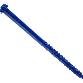 014973161590 Hex Concrete Screws, 3/16 x 4-Inch, 10-Piece