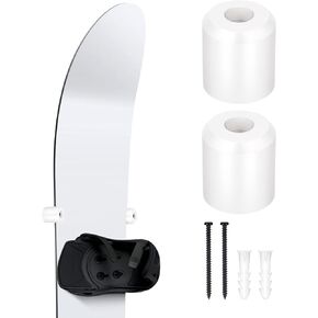 Snowboard Wall Mount Rack & Hanger - PU Rubber Snowboard Storage System with Wall Rack, Premium Snowboarding Accessories for Boards with Bindings, Space-Saving Home & Garage Organization Display Mount