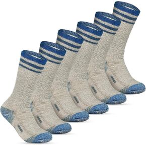MERIWOOL Merino Wool Outdoor Socks, 3 Pairs Heavyweight Warm Thick Winter Crew Hiking Socks for Men and Women