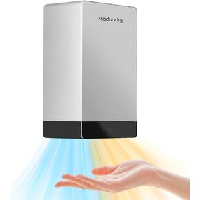 Compact Hand Dryer for Bathrooms Commercial, Automatic High Speed Warm Wind Hand Dryer,Low Noise,Electric Hand Dryer for Home Restrooms,Easy Installation,Grey