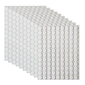 Sticky Tack Poster Stickers 350 Pcs Double Sided Adhesive Dots Round Putty Clear Stickers No Trace Sticky Putty Removable Waterproof Museum Putty for Festival Decoration 20mm(0.79") Sticky Dots