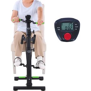 Pedal Exerciser Bike for Seniors, Hand Arm Leg and Knee Peddler Exercise Equipment, Elderly Recovery Home Exercise Bike for Total Body, Great Gift for Elderly Rehab