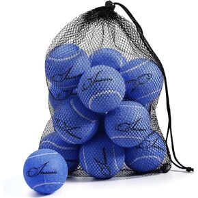 12-Pack Advanced Training Tennis Balls for Beginner Practice, Dog Tennis Balls with Mesh Bag for Easy Carry