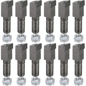 12 Pack Stump Grinder Teeth for Baumalight 1P24/Ashland FS19/Shaver SC50/JCB/Bradco SG26 SG30 FS19 Stump Grinder Teeth,Carbide Tipped Stump Grinder Teeth for Cutting Tree Stump,2-7/8"Lx3/4"W