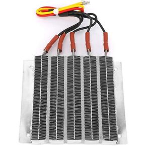 Ripple Element Heater, 48V 1000W Aluminium Housing Constant Temperature PTC Ripple Heating Plate Thermistors Heater with Cable(48V 1000W),Component Heater