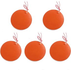 Harissess 5PCS Round Silicone Heating Pad,12V 30W Electric Rubber Heat Wrap Hot Heating Mat for Industrial Equipment (Φ100mm)