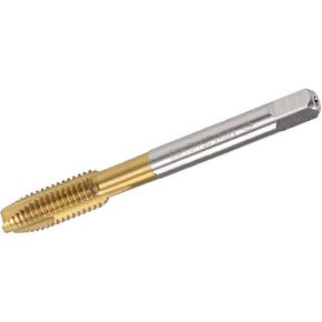 TOP-VIGOR 2pcs 1/4-20 UNC Spiral Point Tap with H2 Tolerance, High Speed Steel Titanium Coated Right Hand Thread Tap for Making New Thread and Repairing Damaged Threads