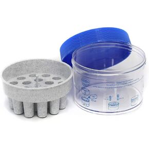Freezing Container, PC Jar, HDPE Closure and Tube Holder, Available for 18pcs of 1-2ml Tubes,CFC018-001