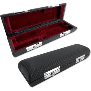 Black Piccolo Flute Hard Case Faux Leather Outer Piccolo Case Holder Case & Bag (4/4)