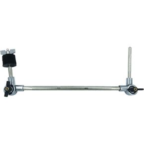 Cowbell Cymbal Boom Arm Holder Adjustable Double Mounted Bracket Percussion Mounting Arm for Cymbal Jam Block Tambourine Mount Hardware Parts 14.96inch Connecting Rod