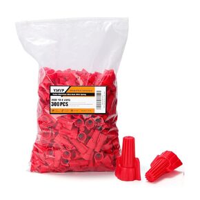 500PCS Wire Nut Connector - AWG 20-10 Yellow - Insulated Insert Twist Electrical Wire Terminal with Spring, Portable Wire Caps for Quick Connection