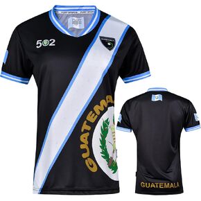 fox & fury Women's Guatemala Soccer Shirt Soccer Jersey - Sleek Ribbed Collar and Ribbed Sleeves