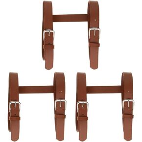 Amosfun 3 قطع من جلد البولي يوريثان للحمل لبطانيات النزهة: حزام قابل للتعديل للسفر والاستخدام الخارجي لحمل سجادة السفر in Kuwait