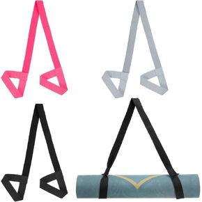 PATIKIL Yoga Mat Strap, Adjustable Yoga Mat Carrier Straps Sling Cotton Anti Slip Mat Holder Stretching Band for Exercise