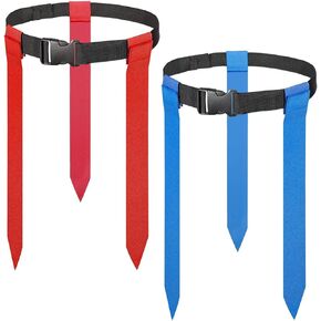 HikounFlag Football Belts，14 Players Flag Football Set for Adults Youth and Kids2Sets of Adjustable Flag Football Set with Flags,