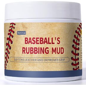 Baseball Mud for Softening, Darkening Leather, Enhancing Grip, Reduces Shine on New Balls | Baseball Rubbing Mud Original Formula for Game-Ready Leather & Synthetic Baseballs