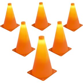 GoSports LED Light Up Sports Cones (6 Pack), 9 Inch