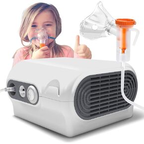 Nebulizer Machine for Adults and Kids, Compressor Nebulizer with Nebulizer Mask, Mouthpiece and Tubing for Home Use