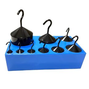 Hook Weight Set, Set of 9 Weights 10g-1000g,Total Weight 2100g