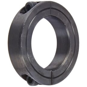 Climax Part 2C-150, Mild Steel, Black Oxide Plating, Clamping Collar, 1 1/2 inch bore, 2 3/8 inch OD, 9/16 inch Width, 1/4-28 x 3/4" Clamp Screw