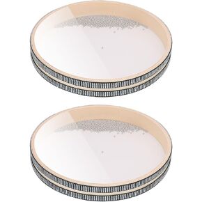 2 PCS Wave Bead Ocean Drum, 10 Inch Percussion Wave Drum, Authentic Sea Sound Drum, Shell Ocean Sound Drum for Sound Healing, Home Supplies