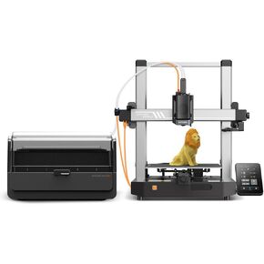 Anycubic 3D Printer Kobra 3 Combo, Multi Color 3D Printer Up to 4 Stunning Rainbow Colors, Nozzle Clog Detection, Dry Printing and Filament Backup, Max High Speed 600mm/s, Size 250x250x260mm