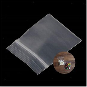 Small Plastic Bags, 400 Count 2''x2'' Transparent and Durable Mini Zip Bags, JINYONBAG Mini Plastic Bags with Resealable Zip Top Lock, Good for Vitamins, Snacks, Cookie, Coins, Candy