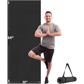 CAMBIVO Yoga Mat for Women and Men, Extra Long and Wide Exercise Mat(72"x48"/84"x30"), Large Non Slip Workout Mat for Yoga, Pilates, Fitness, Barefoot Workouts, Home Gym Studio
