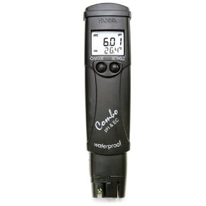 Hanna Instruments HI 98130 Waterproof pH/Conductivity/TDS Tester with ATC, High Range