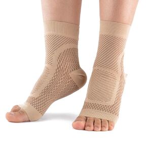 VGEBY Compression Socks,Plantar Fasciitis Foot Sock Ankle Guard Protective Gear Sleeves for Relieve Pain Heelpiece Joint (L/XL)