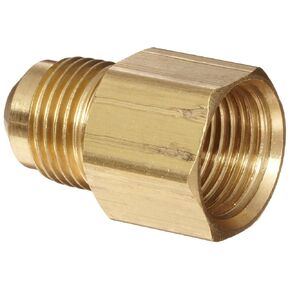 Anderson Metals-54046-0612 Brass Tube Fitting, Coupling, 3/8" Flare x 1" Female Pipe