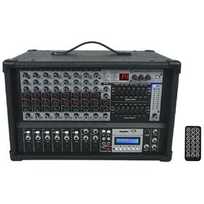Rockville RPM109 V2 12 Channel 4800w Powered Mixer, 7 Band EQ, Effects, USB, 48V