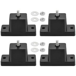MAOPINER 4 Pack Rubber Vibration Isolator Mounting Bracket, Anti-Vibration Rubber Isolator Mounts for Outdoor Mini Split Air Conditioner Condenser