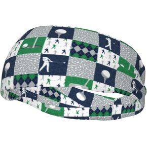 Golf Workout Headband Golf Sweatband Sports Headbands for Running,Cycling,Football,Yoga,Hairband for Women Men