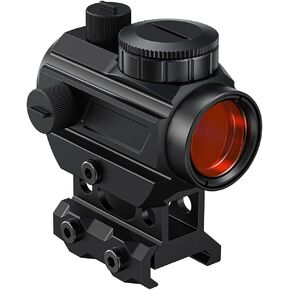 Shockproof Red Dot Sight 2MOA Red Dot Scope Sight for Rifle Compact Red Dot Sight Riser Mount Included Hunting Scope