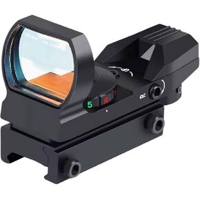 KASENTE Red Green Dot Sight Tactical Reflex Sight with 4 Adjustable Reticles for 20mm Rail Mount