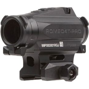 Sig Sauer ROMEO4T-PRO 1x20mm Red Dot Sight - Red Quad Ballistic Circle Dot Reticle, 0.5 MOA, Black/FDE