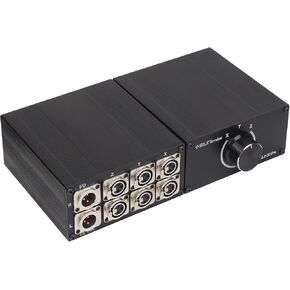 Pro XLR 3Pin 3Channels XLR Selector Box XLR Balanced Switching Box 3-in 1-Out/1-In 3-Out Interchangeable HiFi Stereo Passive Audio Selector Swtich Box(MS-XLR-0301)