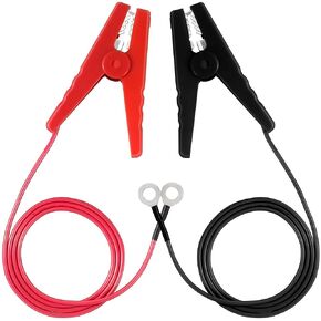 Electric Fence Wire - Grounding Rod, Connect The Energizer and Electric Fence Charger Solar Powered, Solar Electric Fence Lead Wire with Alligator Clip, for Generator Electric Fence